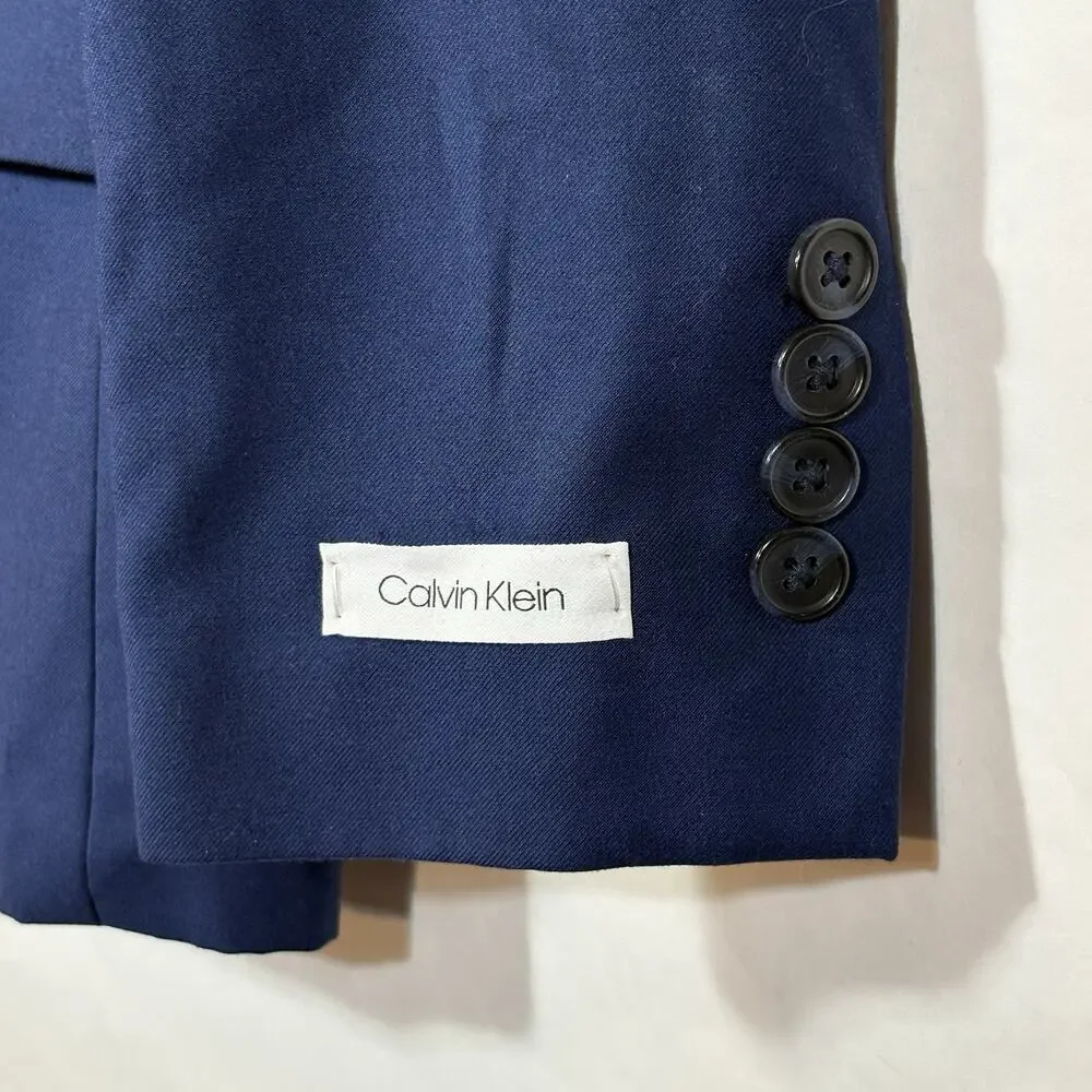 Calvin Klein Blue Infinite Stretch Blazer, Sports Jacket Boy’s Size 14 NEW